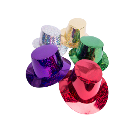 Hög hatt laser sorterade färger