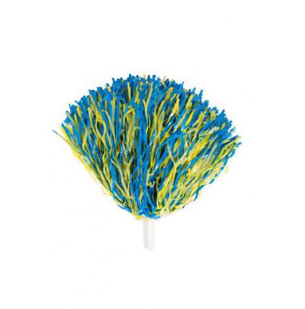 Pom-pom, bl/gul 180 g