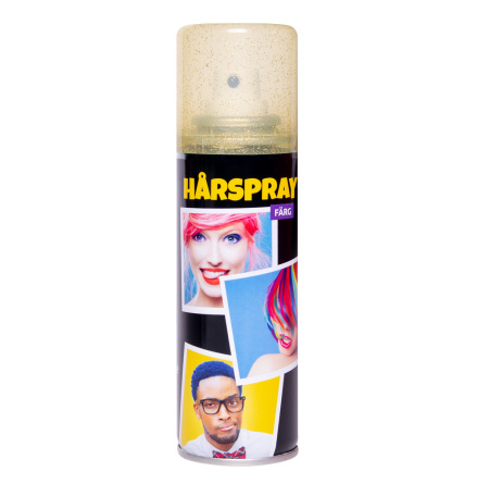 Hrspray, guldglitter