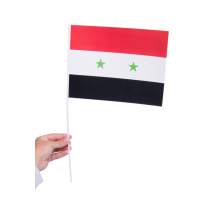 Pappersflagga, Syrien 27x20 cm