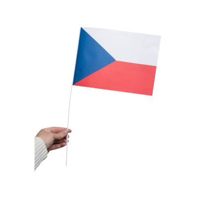 Pappersflagga, Tjeckien 27x20cm