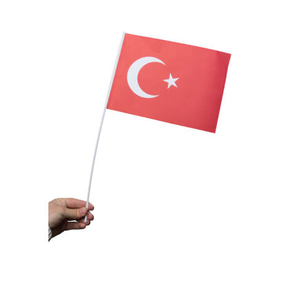 Pappersflagga, Turkiet 27x20 cm