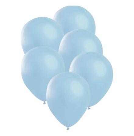 Ballonger, satin blå 6 st