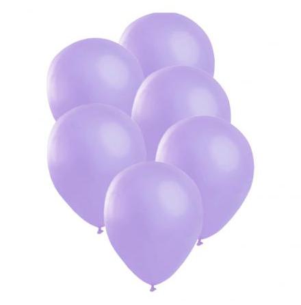 Ballonger, satin lila 6 st