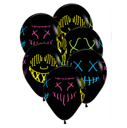 Ballonger, skrck neon 30 cm 6 st