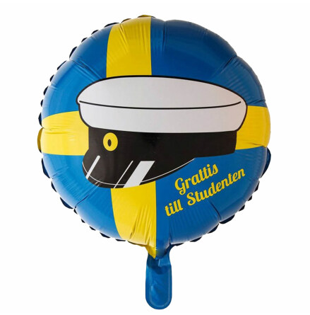 Folieballong, grattis till studenten