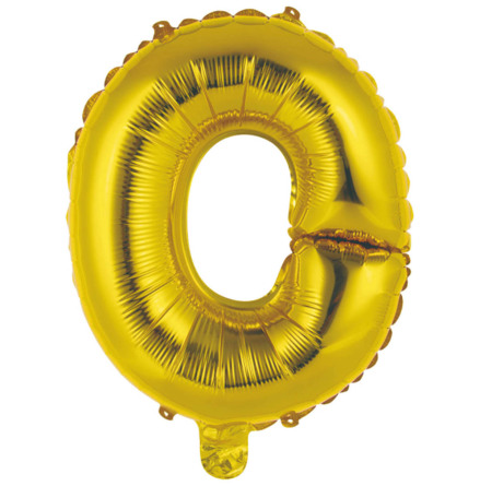 Folieballong, bokstav O guld 40 cm