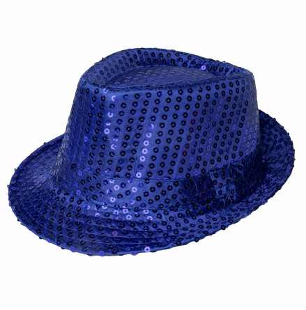 Glitterhatt, fedora bl