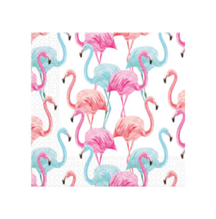 Servetter, flamingo 33x33 cm 20 st