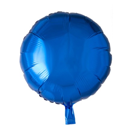 Folieballong, rund mörkblå 45 cm