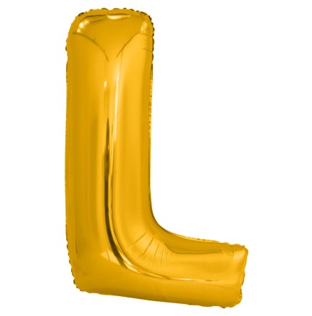 Folieballong, bokstav guld L 86 cm