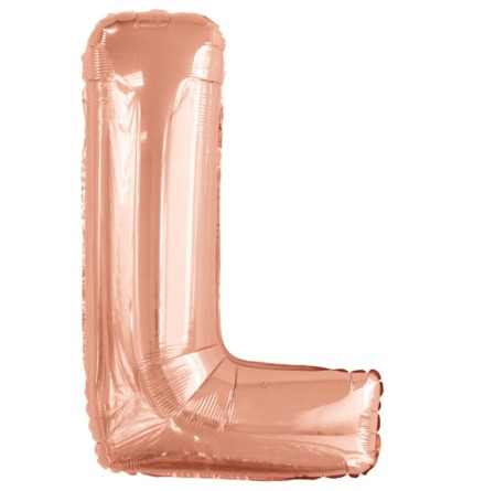 Folieballong, bokstav rosé L 86 cm