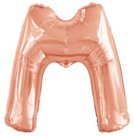 Folieballong, bokstav rosé M 86 cm