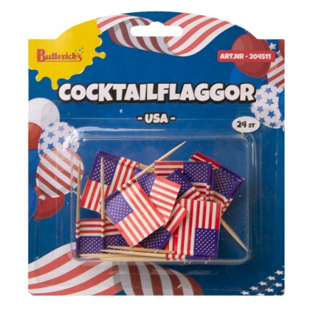 Cocktailflaggor, USA 24 st
