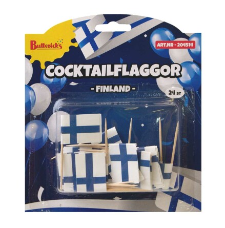 Cocktailflaggor, Finland 24 st