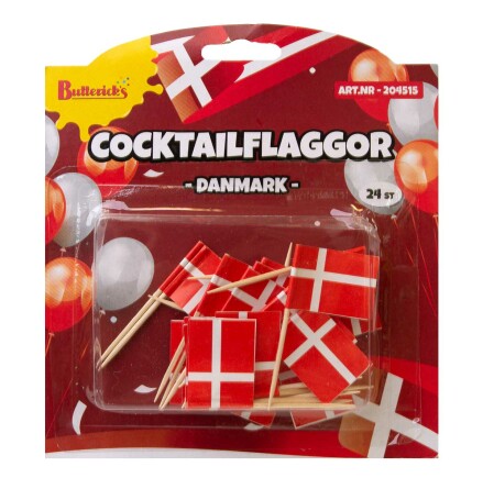 Cocktailflaggor, Danmark 24 st