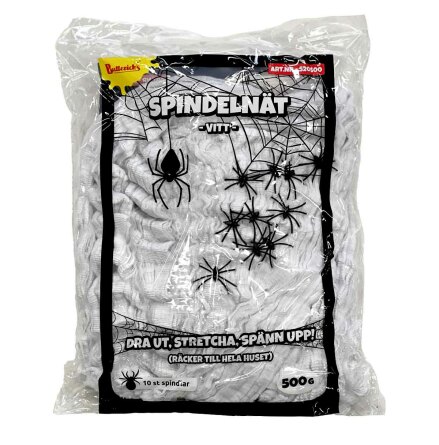 Spindelnät, vit 500 g
