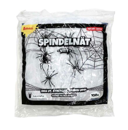 Spindelnät, vit 100 g
