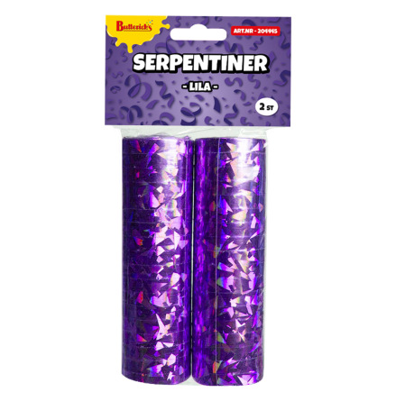 Serpentiner, lila 2 st