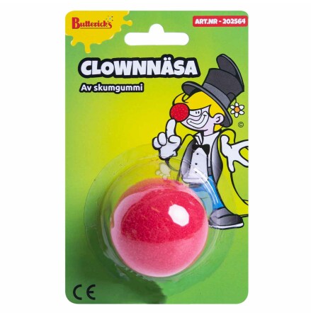 Clownnsa, skumgummi rd