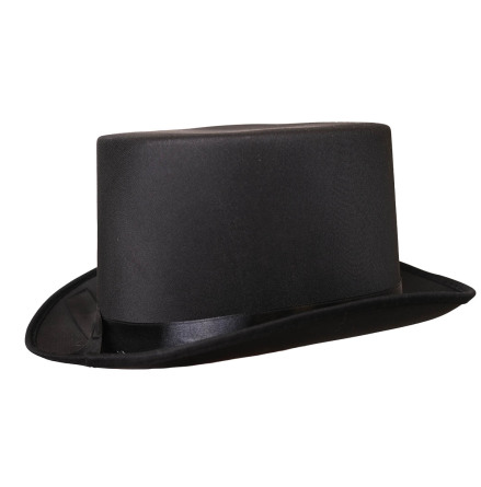 Hög hatt, satin svart