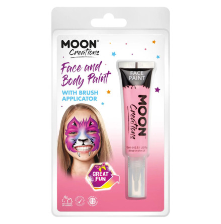 Moon Smink i tub med borste, ljusrosa 15 ml