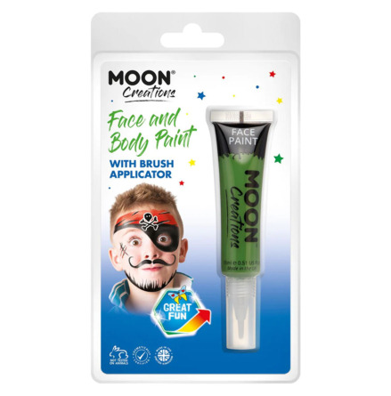 Moon Smink i tub med borste, grn 15 ml