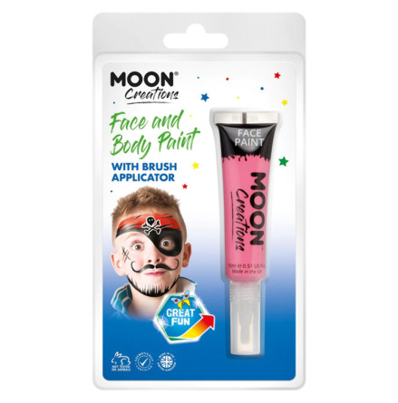 Moon Smink i tub med borste, rosa 15 ml