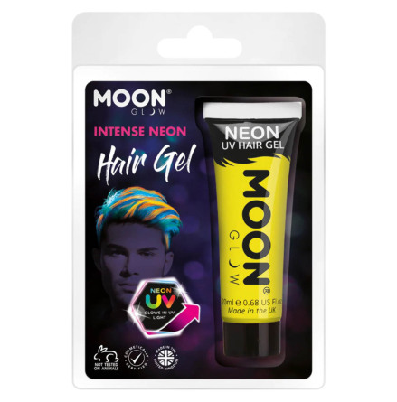 Moon Hårgelé neon UV, gul 20 ml blister