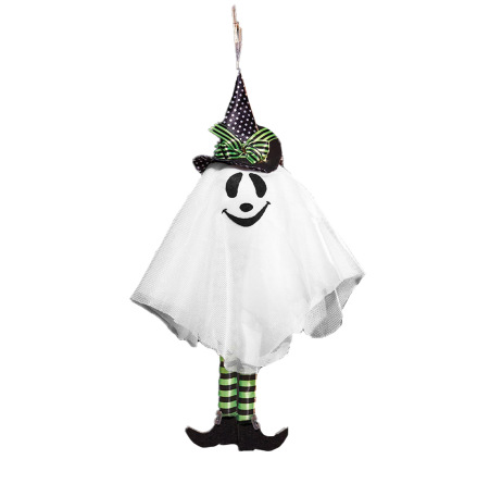 Props, hängande spöke grön 46 cm