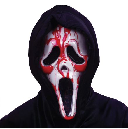 Mask, Scream bleeding Ghostface