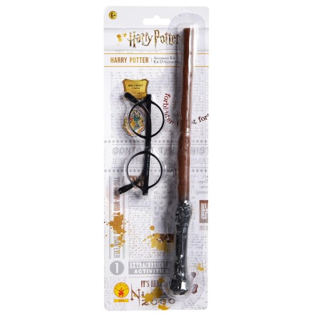 Harry Potter-set, glasgon &amp; stav